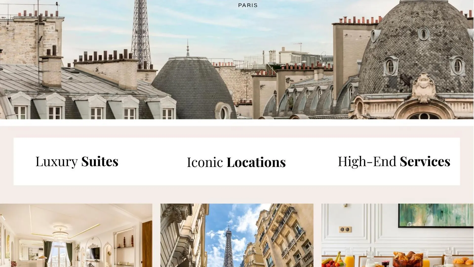 Daire Merveil - Family Suite - Tour Eiffel - Finlay Paris